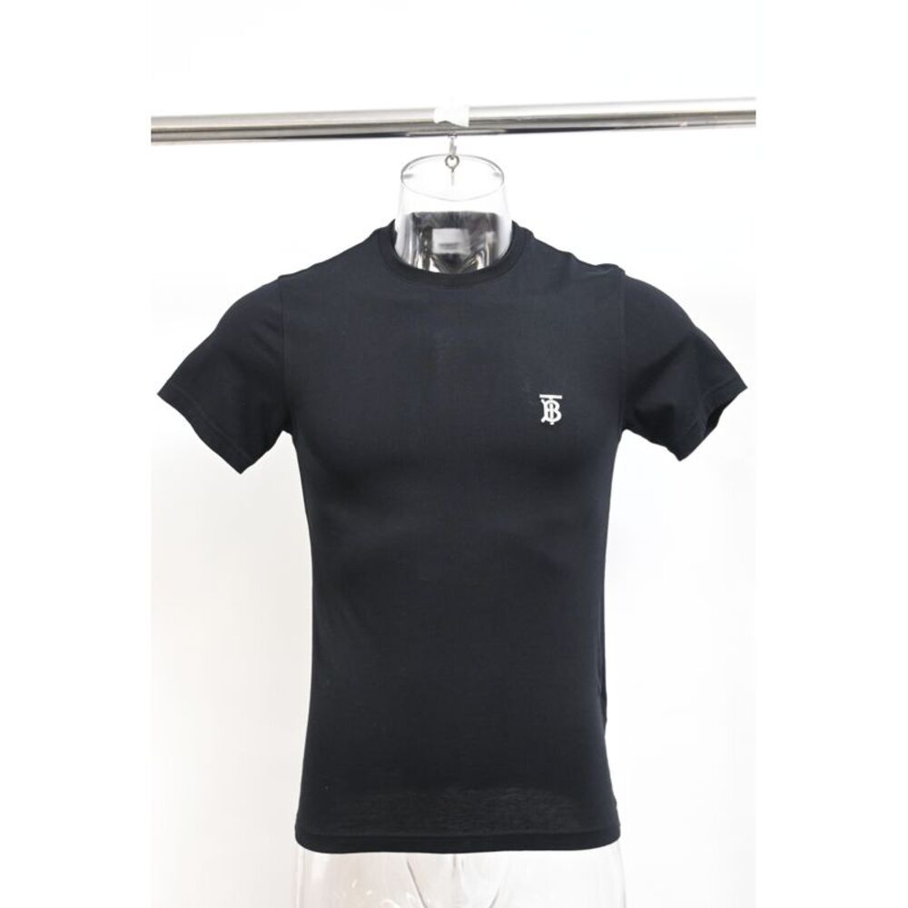 Burberry TB Monogram T-shirt in Black Cotton - Picture 6 of 10